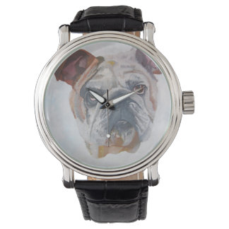 American Bulldog Artistic Pet Portrait Watch
