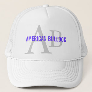 American Bulldog Breed Monogram Trucker Hat