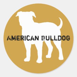 American Bulldog Classic Round Sticker