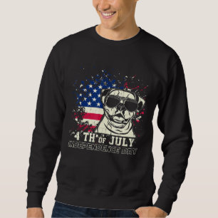 American Bulldog Dog 4th Of July Independence Day Sweatshirt
