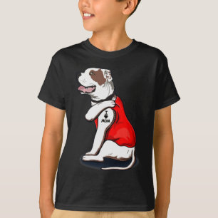 American-bulldog Dog I Love Mum Tattoo T-Shirt