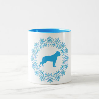 American Bulldog Merry Christmas Coffee Mug