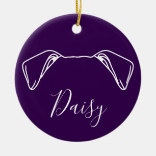 American Bulldog Ornament (Om Logo)