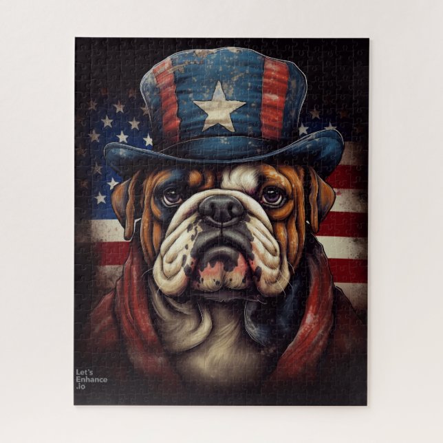 American Bulldog Puzzle (Vertical)