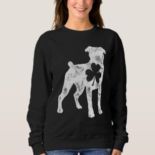 American Bulldog St Patricks Day Boys Girls Shamro Sweatshirt
