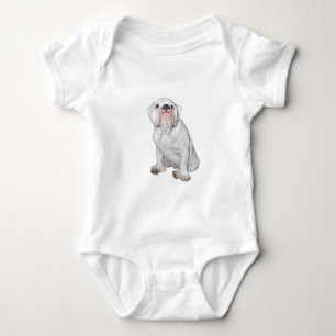 American Bulldog - White #1 Baby Bodysuit