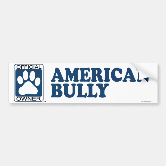 American Bully Blue Bumper Sticker (Front)