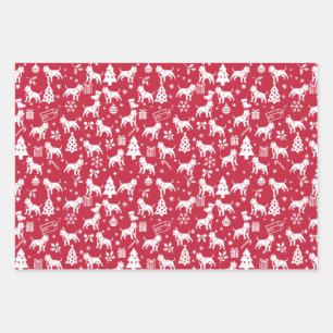 American Bully Christmas Wrapping Paper Sheet