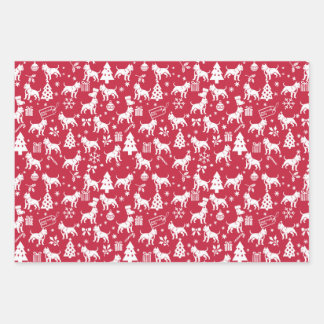 American Bully Christmas Wrapping Paper Sheet