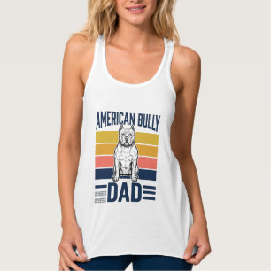 American Bully Dad Vintage Dog Lover Shirt Design_