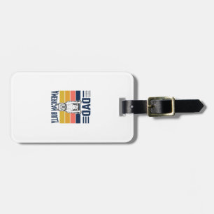 American Bully Dad Vintage Dog Lover Shirt Design_ Luggage Tag