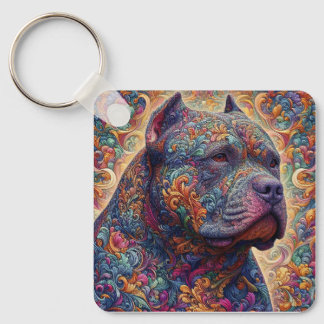 American Bully Decorative Keychain