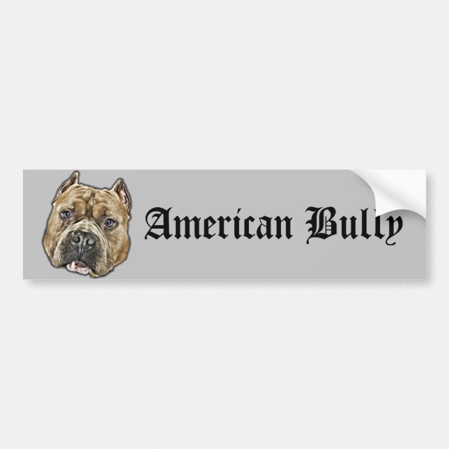 American Bully Dog bumper sticker (Front)