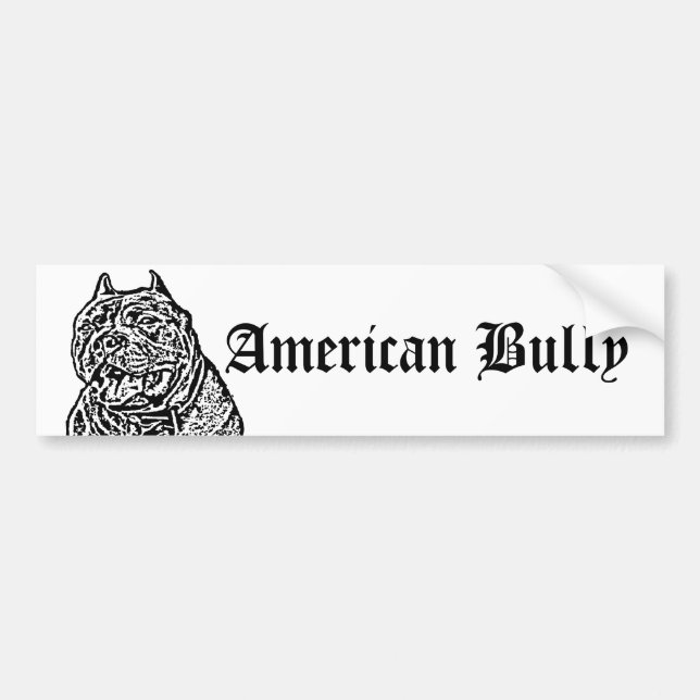 American Bully Dog bumper sticker (Front)