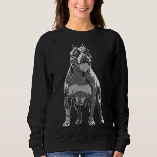 American Bully Dog Love Cute And Funny Pitbull Own Sweatshirt
