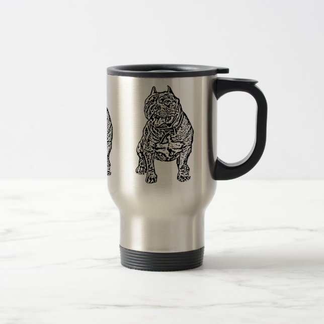 American Bully Dog Travel Mug (Right)