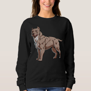 American Bully Illustration American Pit Bull Terr Sweatshirt