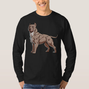American Bully Illustration American Pit Bull Terr T-Shirt