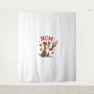 American Bully Mum Cute Dog Mama Funny Women Tapestry