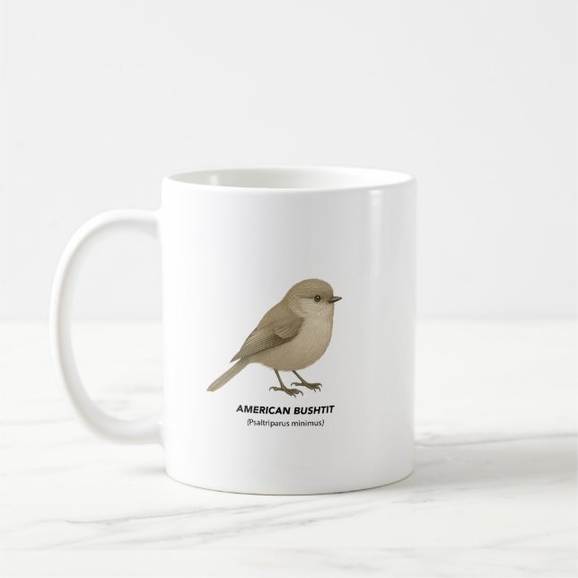 American Bushtit - California Curated Collection Coffee Mug (Left)