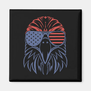 American Byld Eagle Usa Flag Shirt 4th Of July Eag Magnet