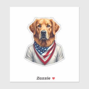 American Canine Golden Retriever Vintage Tee