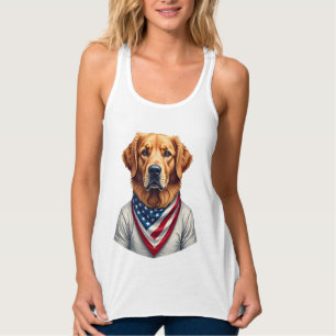 American Canine Golden Retriever Vintage Tee