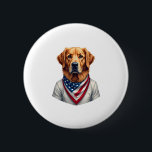 American Canine Golden Retriever Vintage Tee 6 Cm Round Badge<br><div class="desc">American Canine Golden Retriever Vintage Tee</div>