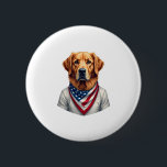 American Canine Golden Retriever Vintage Tee 6 Cm Round Badge<br><div class="desc">American Canine Golden Retriever Vintage Tee</div>