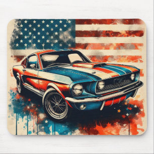 American car mouse pad
