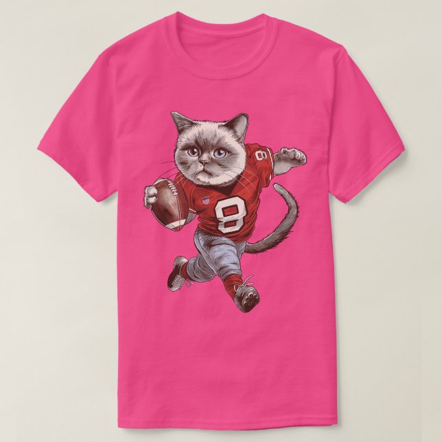American  Cat Player T-Shirt (Design Front)