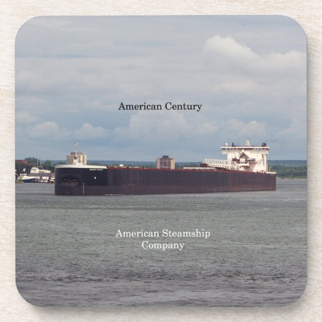 American Century set of 6 hard plastic coasters (Front)