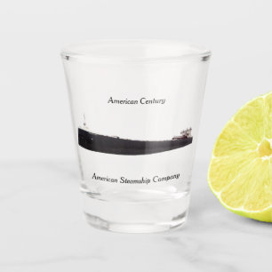 American Century shot glass