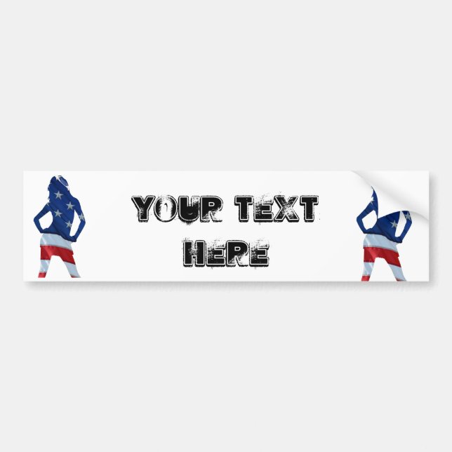 american cheerleader bumper sticker (Front)