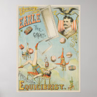 American Circus Performer Edward Earle Poster