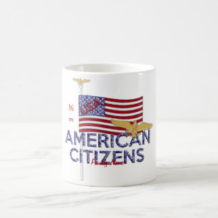 American Citizen Glittered Coffee Mug