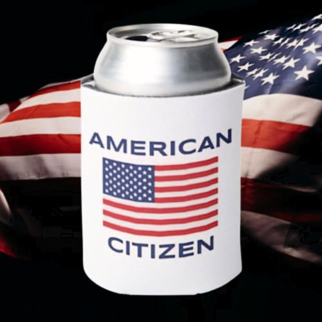 American Citizen USA Flag Can Cooler (Creator Uploaded)
