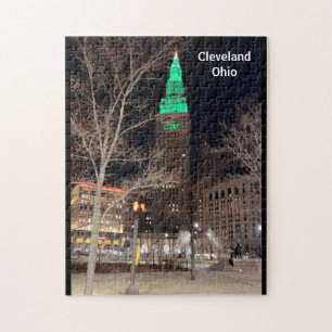 AMERICAN CITY CLEVELAND OHIO JIGSAW PUZZLE
