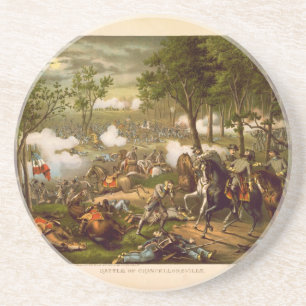 American Civil War Battle of Chancellorsville Coaster