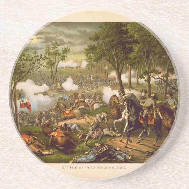 American Civil War Battle of Chancellorsville Coaster (Front)