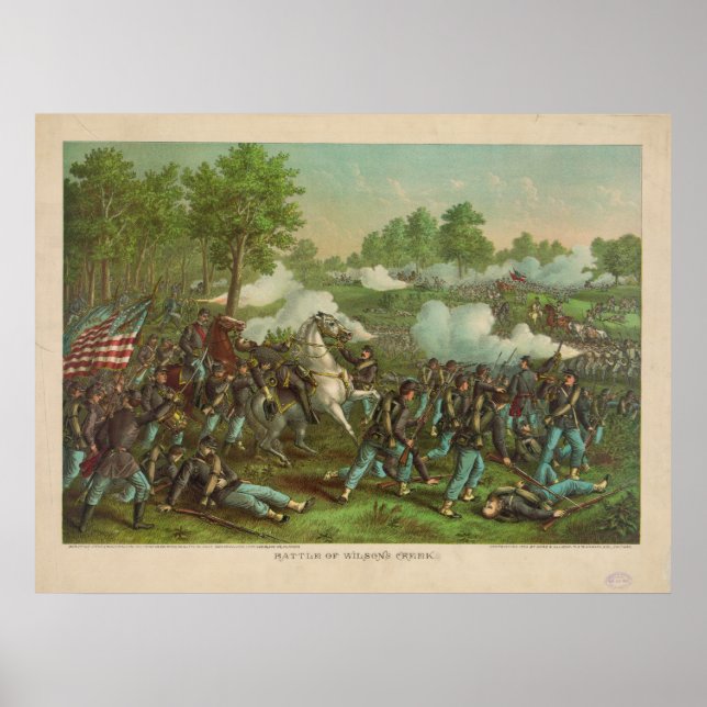 American Civil War Battle of Wilson's Creek 1861 Poster (Front)