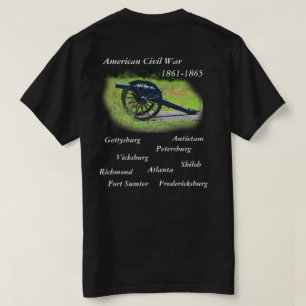 American Civil War Black T-shirt