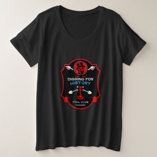 American Civil War Metal Detecting Club Plus Size T-Shirt