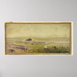American Civil War Picketts Charge by Edwin Forbes Poster