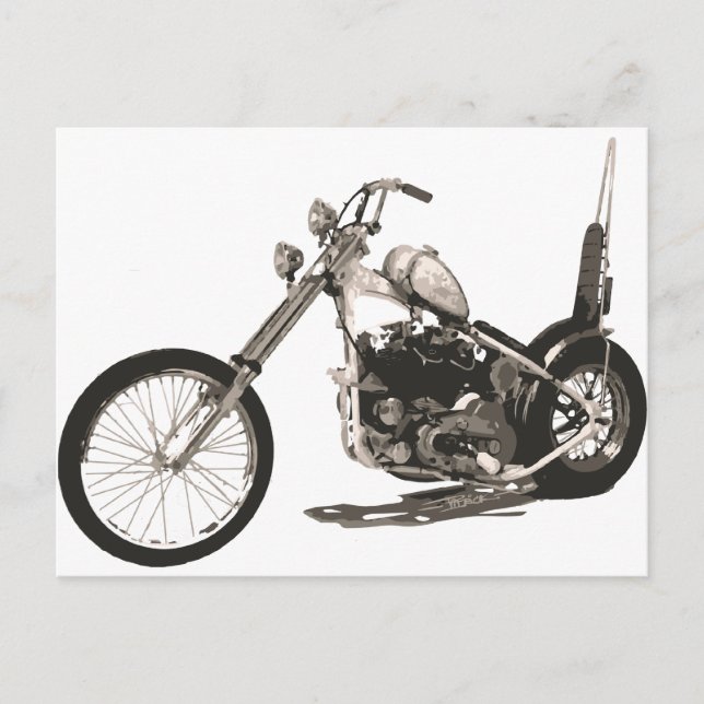 American Classic Chopper Motorcycle Postcard (Front)