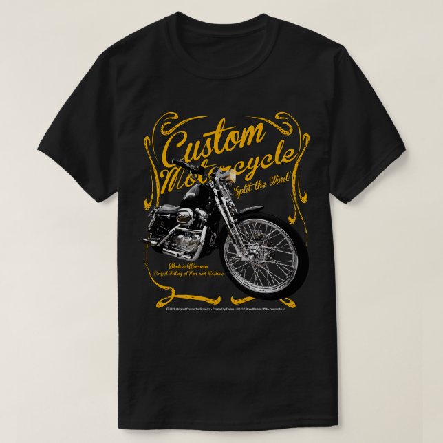 American Classic Custom Motorcycle T-Shirt (Design Front)
