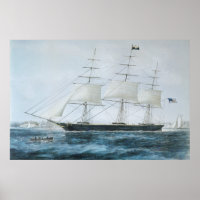 American Clipper Ship Nightingale at New York