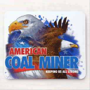 AMERICAN COAL MINER MOUSE PAD