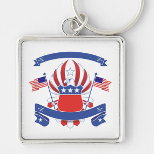 American Coat of Arms Key Ring