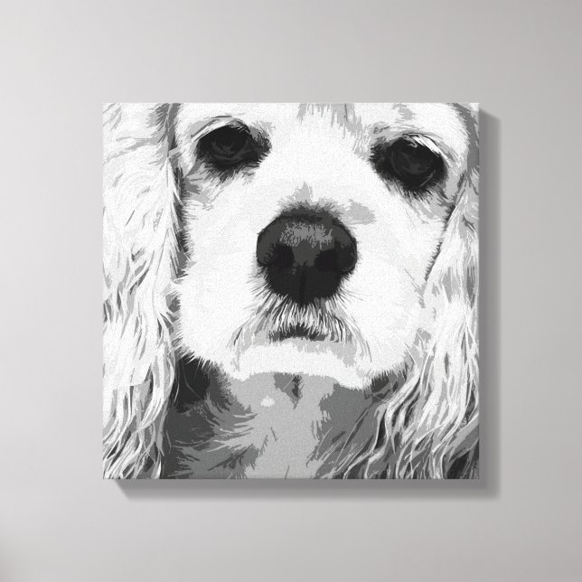 American Cocker Spaniel Canvas Print (Front)